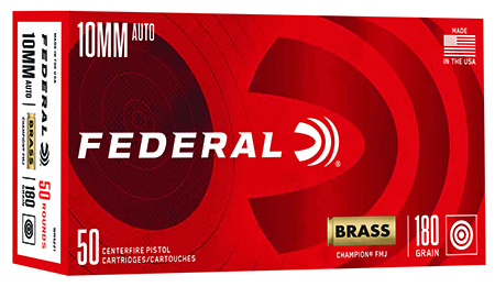 [604544656596] Federal WM5221 Champion Training 10mmAuto 180gr Full Metal Jacket 50 Per Box/20 Case
