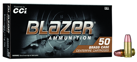 [604544650594] CCI 5203 Blazer Brass Handgun 9mmLuger 147gr Full Metal Jacket 50 Per Box/20 Case