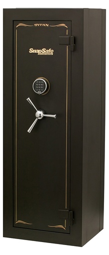 [851529004587] SnapSafe 75010 Titan Modular Safe Access Code/Key Entry, Black 9 Gauge Steel, 9 Gun Slots, 12+ Long  Gun Capacity