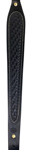 [021771271383] Hunter Company 027-138-01 Cobra  Black Leather/Suede w/ Basket Weave Design
