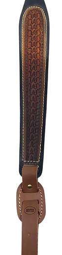 [021771713937] Hunter Company 027-139-3 Cobra  Chestnut Tan  &  Black Painted Leather/Suede w/ Embossed Design