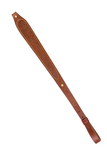[021771271482] Hunter Company 027-148 Cobra  Padded Chestnut Tan Leather/Suede w/ Safari Species Design