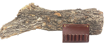[021771075004] Hunter Company 0500 Cartridge Belt Slide  Chestnut Tan Leather 50 Cal 6rd 2"