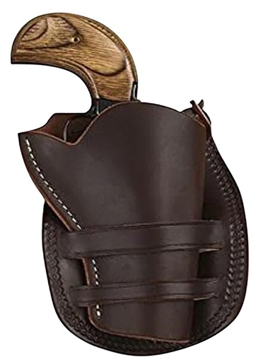 [021771194309] Hunter Company 1094-30 Sheriffs Model  OWB Size 30 Antique Brown Leather Belt Slide Fits Sheriff Models Fits 3" Barrel Right Hand