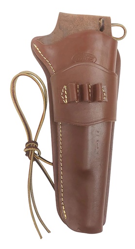 [021771195504] Hunter Company 1095-50 Cartridge Loop  OWB Size 50 Antique Brown Leather Belt Slide Fits SA Revolver Fits 7.50" Barrel Right Hand