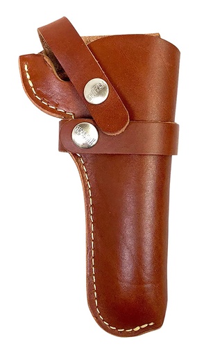 [021771151456] Hunter Company 1100-45 Belt  OWB Size 45 Chestnut Tan Leather Belt Loop Fits DA Revolver Fits 4.50-5" Barrel Right Hand Compatible w/ Hunter Buscadero/Straight Cartridge Belts