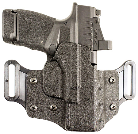 [792695374312] DeSantis Gunhide 195KA8WZ0 Veiled Partner  OWB Black Kydex Belt Slide Fits Springfield Prodigy w/wo Red Dot Fits 4.25-5" Barrel Right Hand