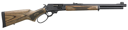 [736676704569] Marlin 70456 1895 Gun Guide 45-70 Gov 6+1 19.10" Satin Blued Steel Threaded Barrel, Blued Steel Receiver, Fixed Brown Laminate Stock