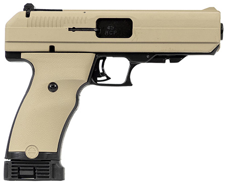 [752334010278] Hi-Point 34510FDE JHP  45 ACP 9+1 4.50" Black Steel Barrel, Flat Dark Earth Serrated Steel Slide  &  Polymer Frame, FDE Polymer Grip