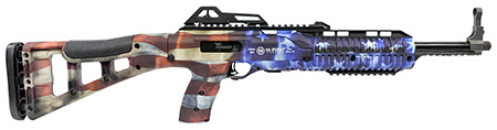 [752334900395] Hi-Point 995TSFLG 995TS Carbine 9mm Luger 16.50" 10+1, American Flag, Skeletonized Stock, Adjustable Sights