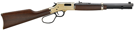 [619835060440] Henry H006MR41 Big Boy Carbine Full Size 41 Rem Mag 7+1 16.50" Blued Octagon Barrel, Brass Polished Brass Receiver, American Walnut Wood Stock Right Hand