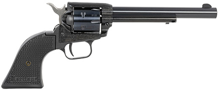 [727962708385] Heritage Mfg RR22B6PG Rough Rider  22 LR 6 Shot, 6.50" Black Steel Barrel, Black Zinc Alloy Frame, Black Cylinder, Black Polymer Grip, Hammer/Thumb Safety, Exposed Hammer