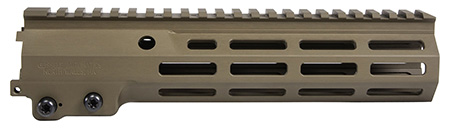 [817953027110] Geissele Automatics 05651S Super Modular Rail MK16 9.50" M-LOK, Desert Dirt Aluminum for AR Platform, Barrel Nut Included