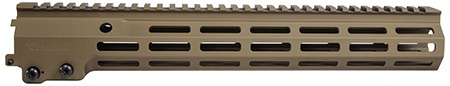 [817953027141] Geissele Automatics 05650S Super Modular Rail MK16 13.50" M-LOK, Desert Dirt Aluminum for AR Platform, Barrel Nut Included
