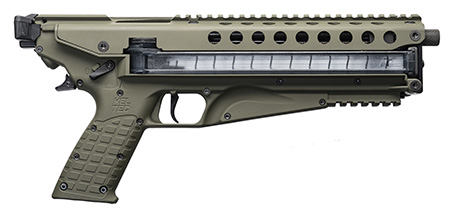 [640832008821] Kel-Tec P50GRN P50  5.7x28mm 9.60" 50+1 (2), Green, Polymer Frame, Fiber Optic Sight