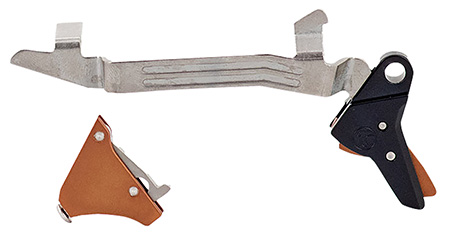 [081950615681] Timney Triggers ALPHAGLOCK5 Alpha Competition 9mm Luger/40 S&W/22 LR, Bronze Straight Trigger, Compatible w/Glock Gen5  &  Glock 44