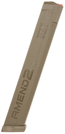 [685757245685] Amend2 A2GLKSTICKFDE A2-Stick  34rd 9mm Luger Compatible w/Glock Flat Dark Earth Polymer