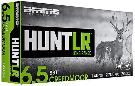 [818778023615] Ammo Inc 65CM140SSTA20 Hunt Long Range 6.5Creedmoor 140gr Super Shock Tip 20 Per Box/10 Case