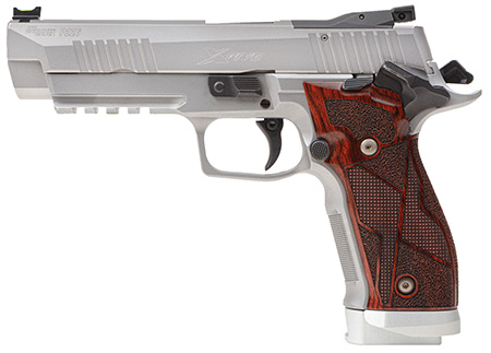 [798681662715] Sig Sauer 226X59CLASSIC P226 X-Five Classic 9mm Luger 20+1 5" SS w/Picatinny Rail  &  Beavertail Serrated SS/Optic Cut Slide Hogue Cocobolo Grip
