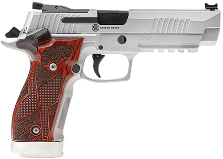 [798681676347] Sig Sauer 226X59CLASSIC10 P226 X-Five Classic 9mm Luger 10+1 (3) 5", Stainless, Picatinny Rail  &  Beavertail Frame, Serrated Optic Cut Slide, Custom Hogue Cocobolo Grip