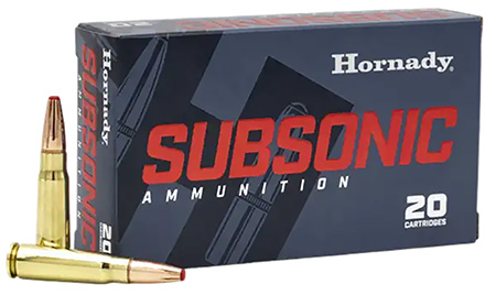 [090255807875] Hornady 80787 Subsonic Rifle 7.62x39mm 255gr Sub X 20 Per Box/10 Case