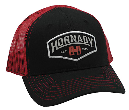 [090255992144] Hornady 99214 Established Mesh Cap Black Red Structured