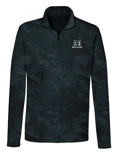 [090255721096] Hornady 99597XXXL Performance  3XL Black Long Sleeve 1/4 Zip, Polyester/Spandex