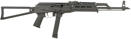 [787450843677] Century Arms RI4958N WASR  9mm Luger 33+1 17.50" Black Receiver Circle 10 Triangle Black Stock Black Magpul AK Grip Right Hand