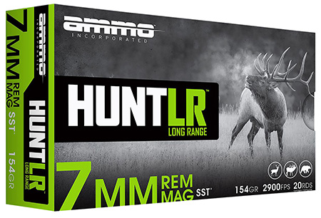 [818778023653] Ammo Inc 7MM154SSTA20 Hunt Long Range 7mmRem Mag 154gr Super Shock Tip 20 Per Box/10 Case