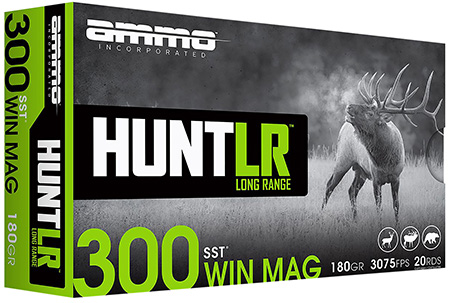 [818778023707] Ammo Inc 300WM180SSTA20 Hunt Long Range 300Win Mag 180gr Super Shock Tip 20 Per Box/10 Case
