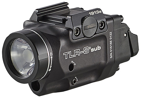 [080926694187] Streamlight 69418 TLR-8 Sub Gun Light with Red Laser  Black Anodized 500 Lumens White LED 1913 Short Railed Pistol