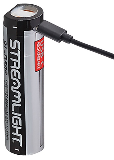 [080926221123] Streamlight 22112 SL-B50  Silver/Black 3.6 Volts 4,900 mAh (2) Single Pack