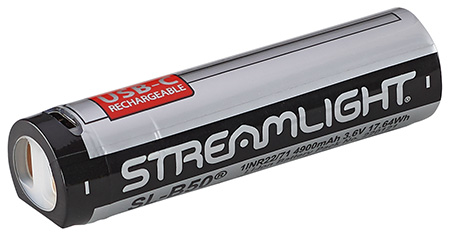 [080926221116] Streamlight 22111 SL-B50  Silver/Black 3.6 Volts 4,900 mAh (1) Single Pack