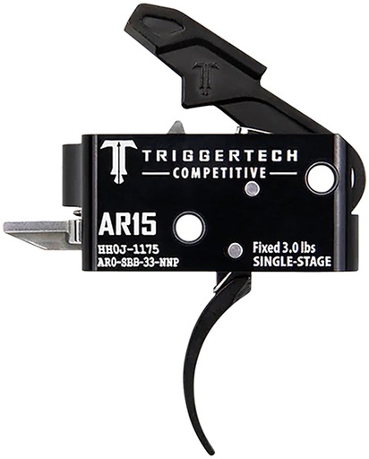 [885768003292] TriggerTech AR0SBB33NNP Competitive  Pro Curved Single-Stage 3 lbs Fixed for AR-15