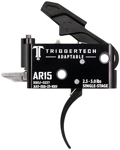 [885768003315] TriggerTech AR0SBB25NNP Adaptable  Pro Curved Single-Stage 2.5-5.0 lbs Adjustable for AR-15