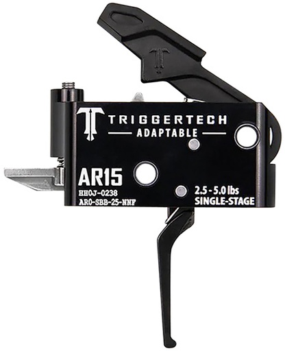 [885768003322] TriggerTech AR0SBB25NNF Adaptable  Flat Single-Stage 2.5-5.0 lbs Adjustable for AR-15