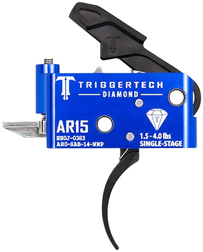 [885768003339] TriggerTech AR0SAB14NNP Diamond  Pro Curved Single-Stage 1.5-4.0 lbs Adjustable for AR-15