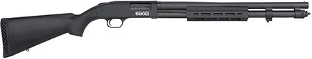 [015813516044] Mossberg 51604 590S  12 Gauge Pump 3" 13+1 20" Matte Blued Steel Barrel, Matte Blued Optic Ready Receiver, Fixed Black Synthetic Stock, Right Hand
