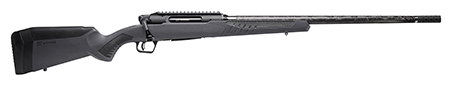 [011356578976] Savage Arms 57897 Impulse Mountain Hunter 6.5 PRC 2+1 24" Carbon Fiber Threaded Barrel Black Aluminum Receiver w/Picatinny Rail, Gray AccuStock Synthetic Stock, Ambidextrous