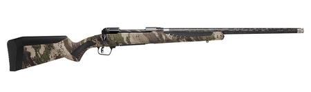 [011356580290] Savage Arms 58029 110 UltraLite 7mm PRC 2+1 22" Threaded Carbon Fiber Wrapped Barrel, Black Melonite Rec, Woodland Camo AccuStock with AccuFit