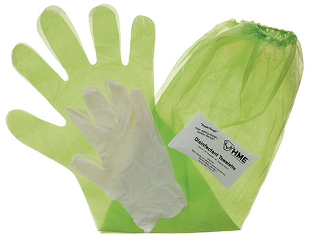 [830636006028] HME GCG Game Cleaning Gloves Lime Green Shoulder Length/Form Fitting