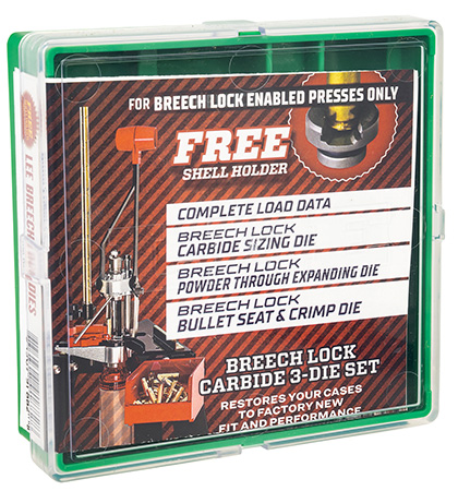 [734307918828] Lee Precision 91882 Breech Lock Carbide 3-Die Set 9mm Luger