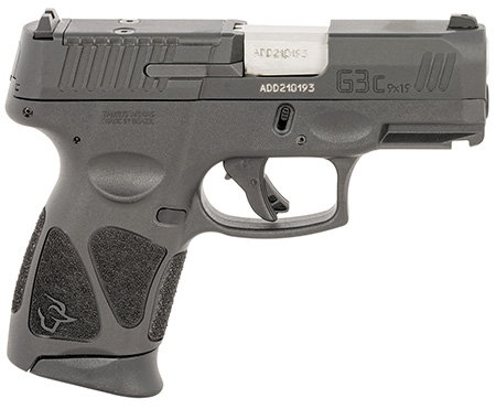 [725327634300] Taurus 1G3CP9312X10 G3C  9mm Luger 10+1 3.26" Matte Stainless Steel Barrel, Matte Black Tenifer Optic Cut/Serrated Slide, Black Polymer Frame w/Picatinny Rail, Black Polymer Grips