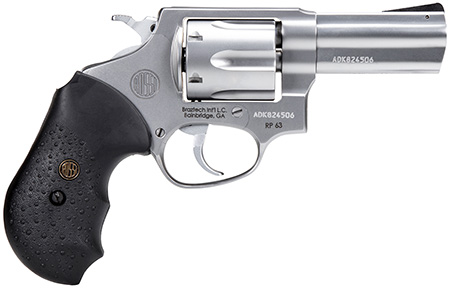 [725327633631] Rossi 2RP639 RP63  Small Frame 357 Mag 6 Shot, 3" Satin Stainless Steel Barrel, Cylinder  &  Frame, Black Textured Rubber Grip, Hammer Block Safety, Exposed Hammer