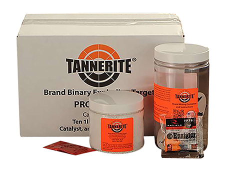[736211090164] Tannerite 12PK10 1/2 Pound Target  Impact Enhancement Explosion White Vapor Centerfire Rifle Firearm 0.50 lb Includes Catalyst/Mixing Container 10 Targets