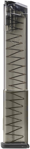 [850016478405] ETS Group SMKGLK17 Pistol Mags  17rd Standard 9mm Luger Compatible w/ Glock 19/26/45/18/19X/34 Smoke Polymer
