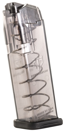 [850016478412] ETS Group SMKGLK19 Pistol Mags  15rd Standard 9mm Luger Compatible w/ Glock 19/26 Smoke Polymer