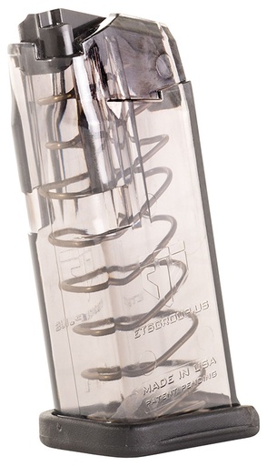 [850016478498] ETS Group SMKGLK26 Pistol Mags  10rd Standard 9mm Luger Compatible w/ Glock 26 Smoke Polymer