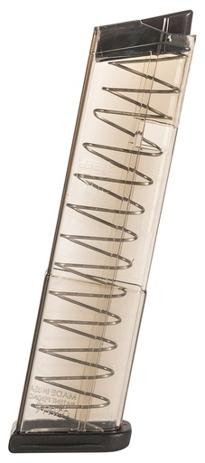 [850016478528] ETS Group SMKGLK4312 Pistol Mags  12rd Extended 9mm Luger Compatible w/ Glock 43 Smoke Polymer