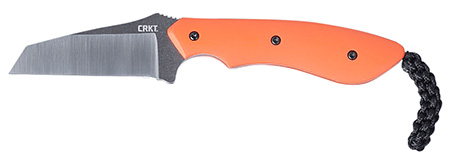 [794023239904] CRKT 2399 S.P.I.T.  2.29" Fixed Plain Satin Stonewashed 8Cr13MoV SS Blade/Orange G10 Handle Includes Sheath